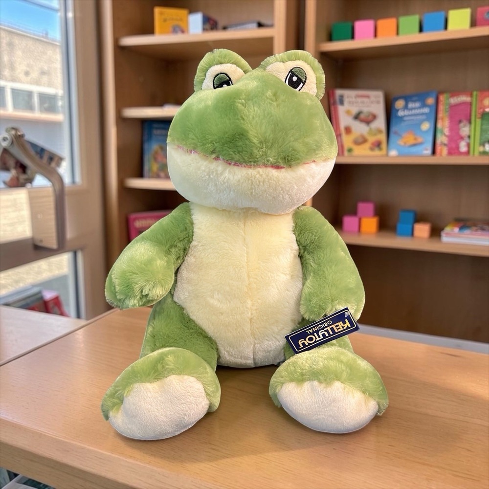 Kellytoy 2014 Green Frog Plush Stuffed Animal Medium 14" Original Tag
